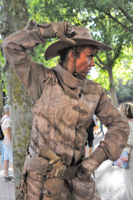 Estatuas vivientes, eventos, espectáculo