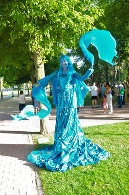 Estatuas vivientes, eventos, espectáculo