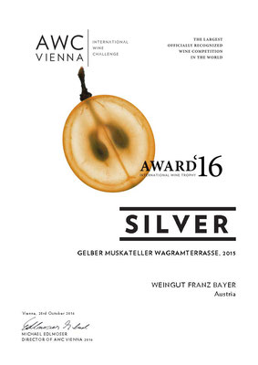 AWC Silver Silber Weingut Franz Bayer Königsbrunn am Wagram Niederösterreich Austrian Wine