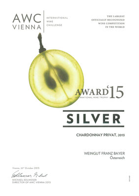 AWC Silver Silber Weingut Franz Bayer Königsbrunn am Wagram Niederösterreich Austrian Wine