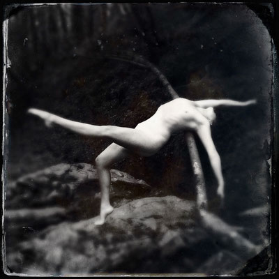 Dancer II by Susan Kaufer Carey, photographic print w/ beeswax and oil paint  12 x 12  $1200