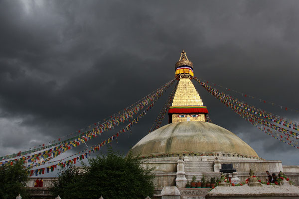 Kathamndu-Stupa-Boudnath-Wolken-F095