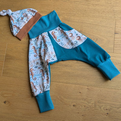 Seepferdchen, Größe 2, Mütze zzgl. 10 €