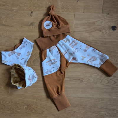 Baustellenliebe, Größe 2, Mütze, Loop, Dreiecktuch je zzgl. 8 Euro