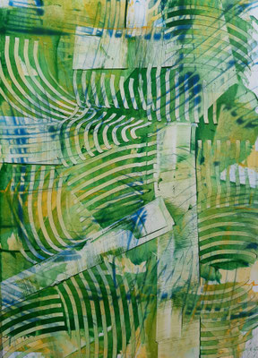 “In the forest”, acrilico su carta, cm. 29,7 x 42 – € 250