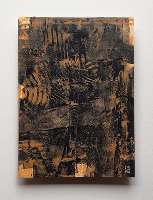 “Quarrel”, acrilico su carta Arches, cm. 26 x 36 – € 250