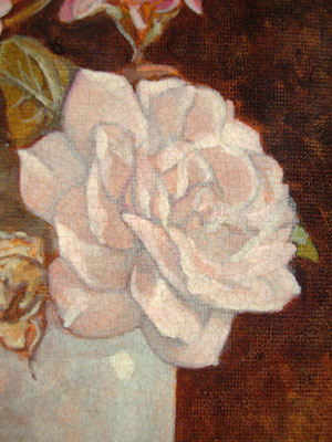 “Piccoli fiori“ (particolare) - acrilico su cartone telato cm. 18 x 13 - Cernusco sul Naviglio, collezione privata