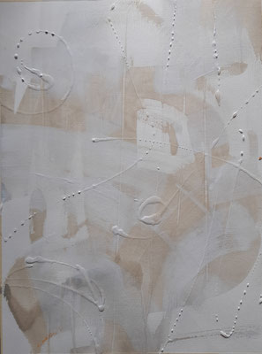 “Dream in white 2”, tecnica mista su carta, cm. 40 x 40 - € 150