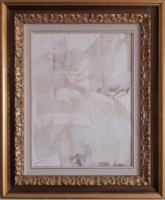 “Dream in white 1” – tecnica mista su carta, cm. 30 x 40 - € 150