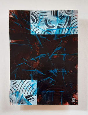 “Glows”, tecnica mista su carta Arches, cm. 26 x 36 – € 250