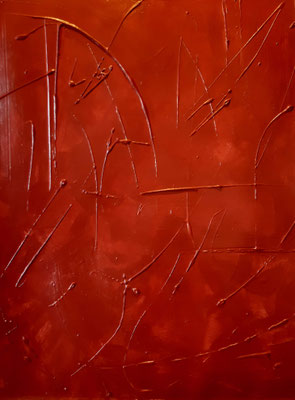Trittico “Tracks”, parte 3, tecnica mista su carta, cm. 30 x 40 - € 150
