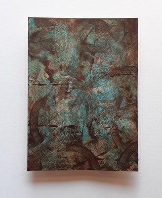 “Looming threat”, acrilico su carta Arches 300 g/mq, cm. 26 x 36 - € 250 
