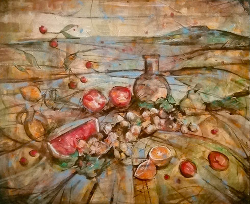“Capriccio” - tecnica mista su tela, cm. 50 x 60 - € 600,00