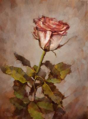 “La Rosa dell’amore filiale” - olio su tela, cm. 30 x 40 - € 250,00