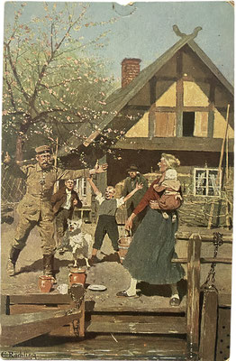 A 1918 postcard entitled "Heimatsurlaub" 