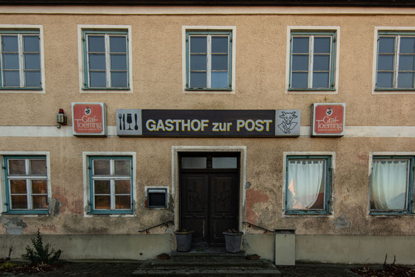 Gasthof Post Fronteingang, Januar 2022, Pörnbach