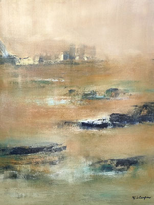 Engloutie 81x65cm huile 