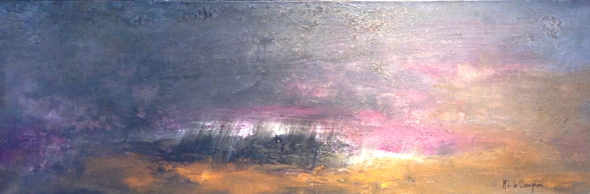 Herbes folles - Technique mixte - 20x60cm