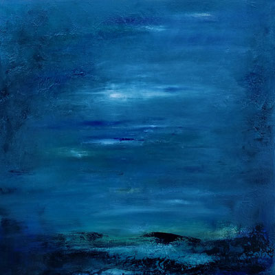 Le marais-Technique mixte-80x80 cm 