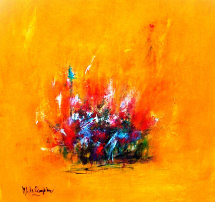 Renaissance - 80x80cm - Technique mixte (collection privée)