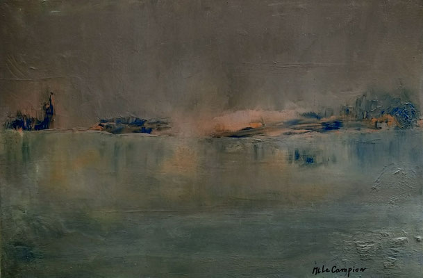 Pétole - Huile - 55x38cm