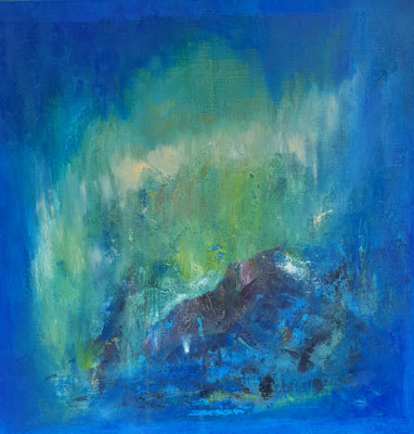Under the sea - Technique mixte - 80x80cm