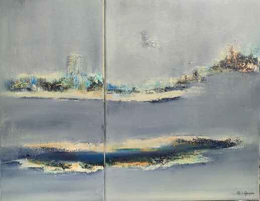 2022-5 Diptyque - technique mixte 76x60cm