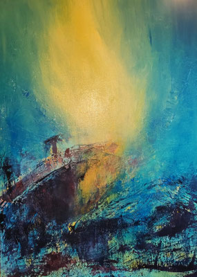 Bugaled Breizh tech. mixte 70x100 cm (collection privée)
