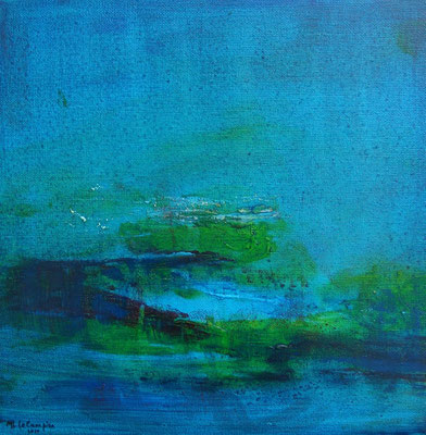 Monde marin IV - 30x30cm - Technique mixte (collection privée)