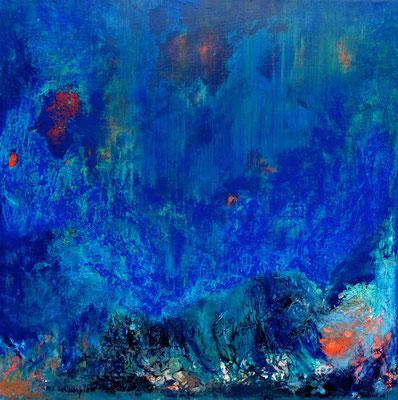 Dans les mailles du filet - Technique mixte - 80x80cm  Médaille d'or - prix spécial du salon d'arts plasiques de la Rochelle 2021