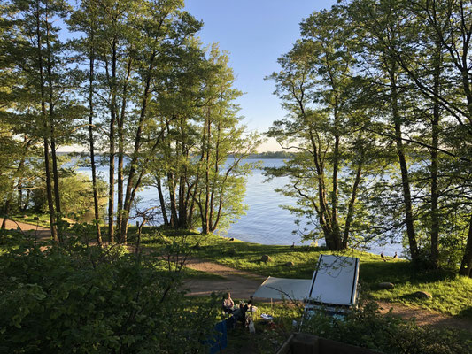 Seeplatz 1. Reihe klein - 117 © Naturcamping Zwei Seen am Plauer See/MV - www.zweiseen.de