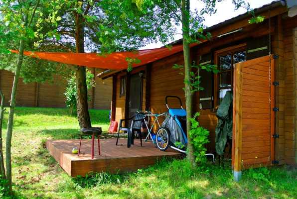 Blockhaus Typ B/klein auf Naturcamping Zwei Seen © zweiseen.de