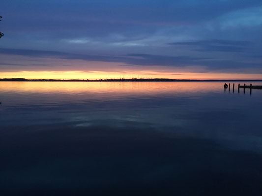 Sonnenuntergänge, jeden Abend aufs Neue, einer schöner als der andere © Naturcamping Zwei Seen am Plauer See/MV . https://www.zweiseen.de