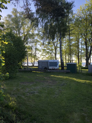 Seeplatz 2. Reihe - 269 © Naturcamping Zwei Seen am Plauer See/MV - www.zweiseen.de