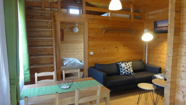 Blockhaus Typ B/klein auf Naturcamping Zwei Seen © zweiseen.de
