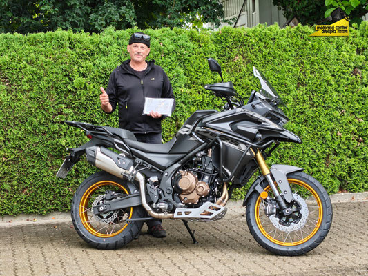 Juli 2025: Dieter Brüstlin aus Weil am Rhein mit seiner neuen VOGE DS625X