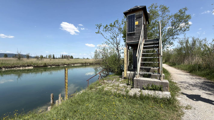 Wassermessstelle an der Loisach