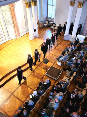 Auftritt vocalis im Asamsaal des Ettlinger Schlosses am 21. April 2024
