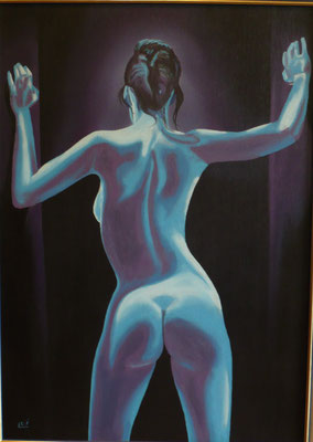 50 x 70cm  80 Euro  (Hartfaser, mit Rahmen)