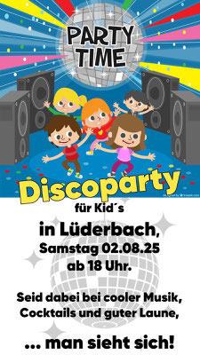Discoparty zum Dorffest Lüderbach 2.8.2025