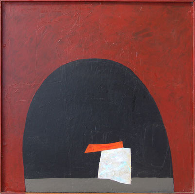 senza titolo, 1970, acrilico su tavola, cm 90x90