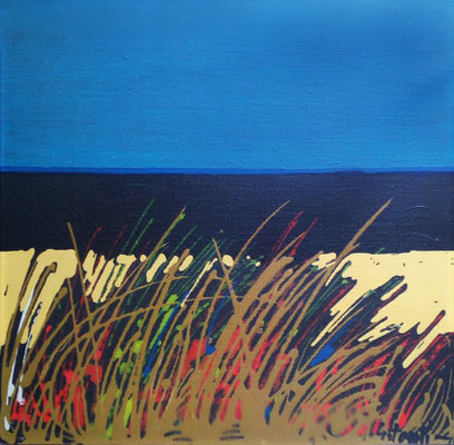 Calabria, 1977, acrilico su tela, cm 40x40