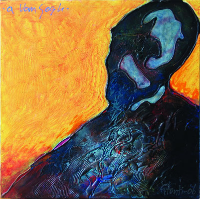 Van Gogh, 2006, acrilico su tavola, cm 80x80
