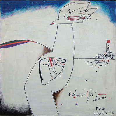 senza titolo, 1974, acrilico su tela, cm ???