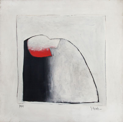 senza titolo, 1972, acrilico su tela, cm 70x70