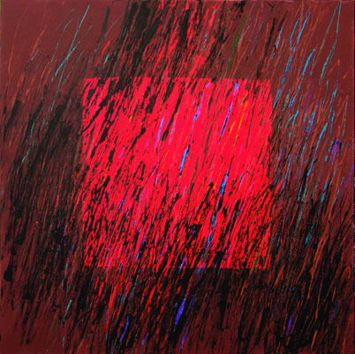 senza titolo, 2008, acrilico su tela, cm 100x100