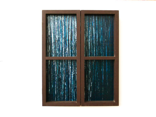 silenzio notturno, 2017, tecnica mista, cm 80x50