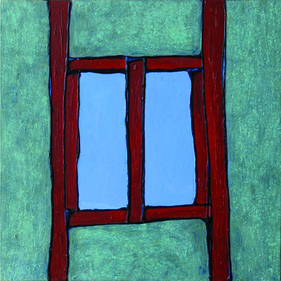 senza titolo, 2006, acrilico su tavola, cm 80x80. Collezione Privata.