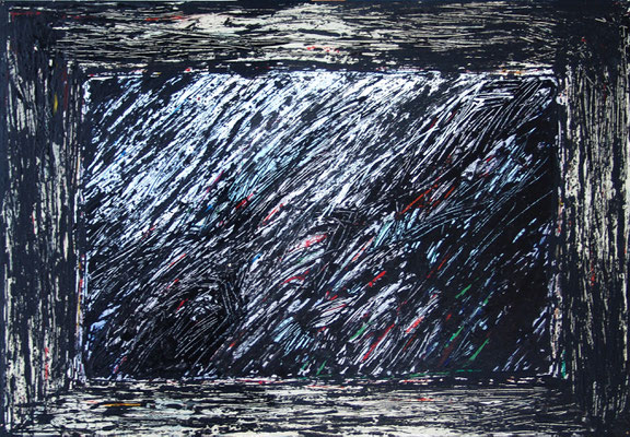 quadro, 2016, acrilico su tavola, cm 100x70