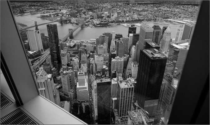 New York City: veduta dal 102° piano del One World Trade Center (Freedom Tower) - © Massimo Vespignani
